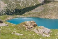 05600-Ceillac.  Lac Sainte-Anne, altitude 2415m. : 05-ceillac,Lac,Sainte-Anne,chapelle